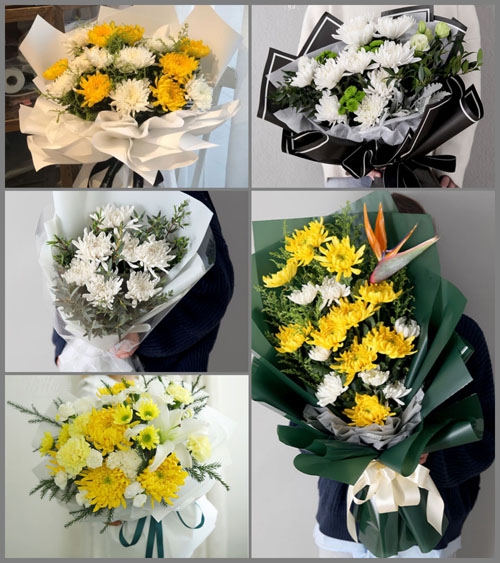 广东揭阳市普宁市大南山街道山后池村白事花束代送
